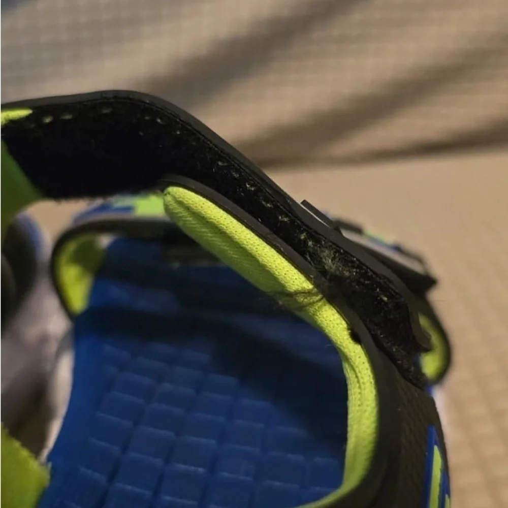 Skechers Kids Neon Blue and Lime Sandals
